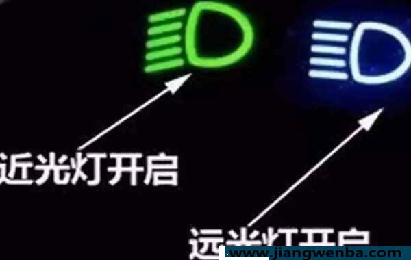 车辆灯光指示灯大全图解，全车灯光点亮标识图片